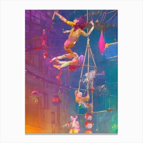 Colorful Circus Carnival 02 Canvas Print