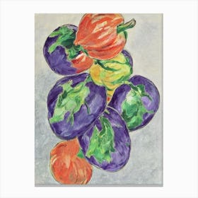 Chinese Eggplant Fauvist vegetable Canvas Print