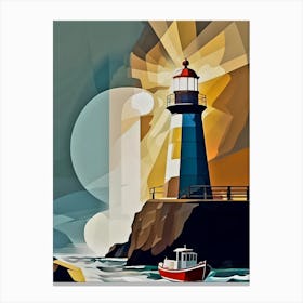 Morning Office Lighthouse  Canvas Print
