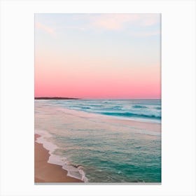 Lorne Beach, Australia Pink Photography 1 Canvas Print