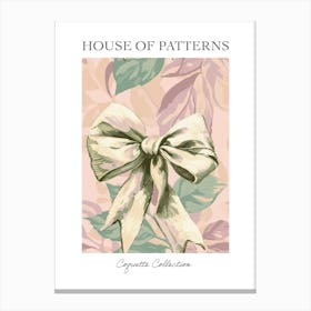 Coquette In Sage 2 Pattern Poster Canvas Print