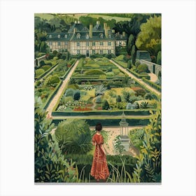 In The Garden Chateau De Villandry Gardens France 2 Canvas Print