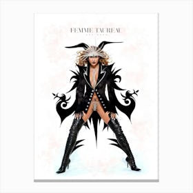 FEMME TAUREAU Canvas Print