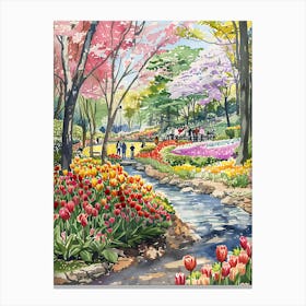 Tulip Garden Canvas Print