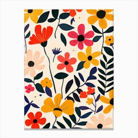 Floral Pattern 1 Canvas Print