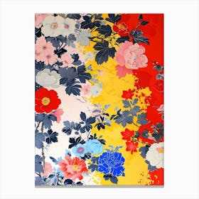 Hokusai Great Japan Botanical Japanese 5 Canvas Print