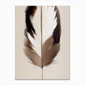 Feather Symbol 1, Abstract Painting Canvas Print