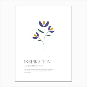 Inspiration Definition Canvas Print