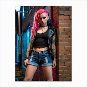 The Return Of Pretty Punk Girl ~Reimagined 36 Canvas Print