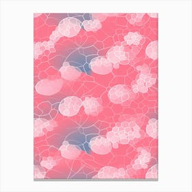 Watercolour Pink Dna 3 Canvas Print