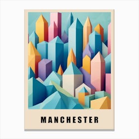 Manchester City Low Poly (31) Canvas Print