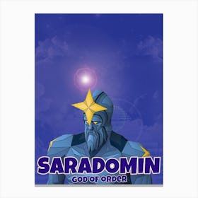 Saradomin, RS, RS3, OSRS, Runescape, Video Game, Art, Wall Print Canvas Print