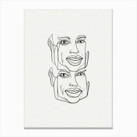 Face Of A Man Canvas Print