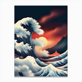Great Wave Off Kanagawa 6 Canvas Print