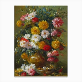 Daisies Painting 1 Flower Canvas Print