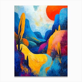 Sunset In The Desert Canvas Print