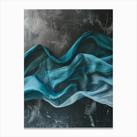 Blue Silk Canvas Print