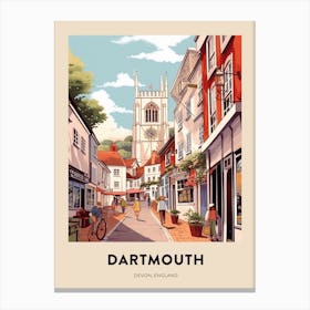 Devon Vintage Travel Poster Dartmouth Canvas Print