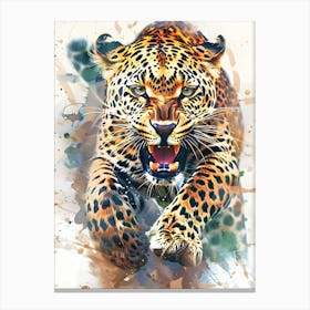 Leopard Painting Canvas Print