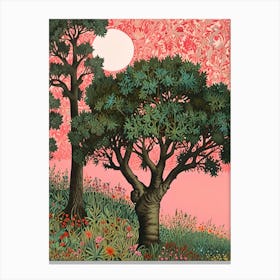 William Morris Tree In Bloom 1 Canvas Print