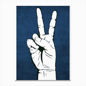 Peace Hand Canvas Print