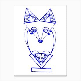 Wolf Blue 1 Canvas Print