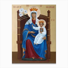 Virgin Mary Our Ladu Of Walsingham Canvas Print