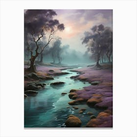 River In The Mist Canvas Print