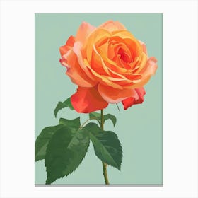 English Roses Painting Minimalist 3 Canvas Print