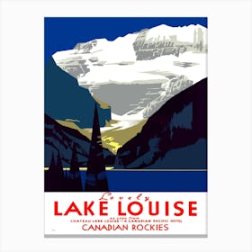 Lake Louise, Canadian Rockies Canvas Print