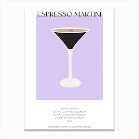 Espresso Martini Canvas Print