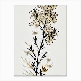 Joshua Tree Pattern Gold And Black (10) Canvas Print