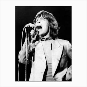 Mick Jagger Performing On Rolling Stones Tour, 1971 Canvas Print