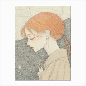 Girl With Red Hair Canvas Print