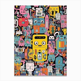 Robots in Tokyo Canvas Print