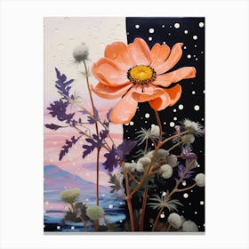 Surreal Florals Daisy 2 Flower Painting Canvas Print