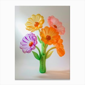 Dreamy Inflatable Flowers Calendula 3 Canvas Print