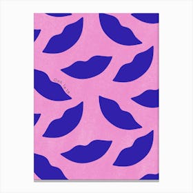 Pink & Blue Ooh La La Canvas Print
