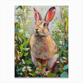 Thrianta Rabbit Painting 1  Canvas Print