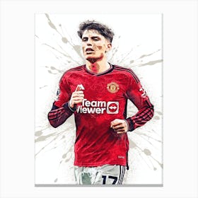 Alejandro Garnacho Manchester United Canvas Print