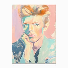 David Bowie Portät, Pastel Malerei, Canvas Print