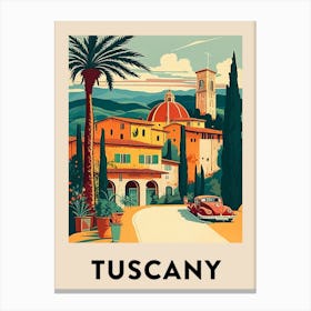 Tuscany 3 Vintage Travel Poster Canvas Print