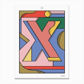 The Letter X Canvas Print
