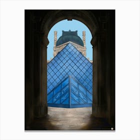 Louvre Museum Pyramid Canvas Print