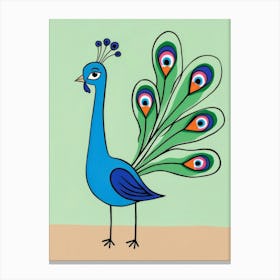 Peacock 4 Canvas Print