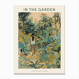 In The Garden Poster Chicago Botanical Gardens 1 Canvas Print