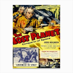 The Lost Planet, Movie Poster Canvas Print