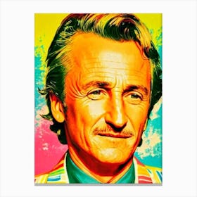 Sean Penn Colourful Pop Movies Art Movies Canvas Print