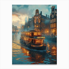 Amsterdam Canal Canvas Print