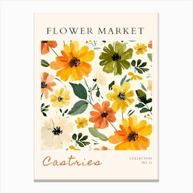 Flower Market Castiries Canvas Print